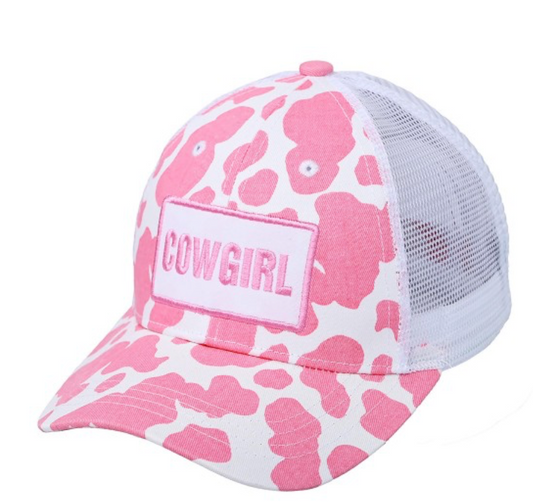 Cow Print Cowgirl Hat
