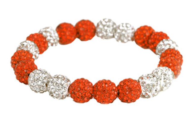 Pave Beaded Ball Bracelet