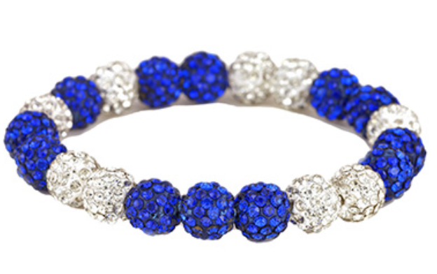 Pave Beaded Ball Bracelet