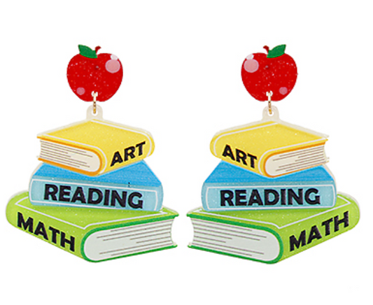 Book Stack Earrings