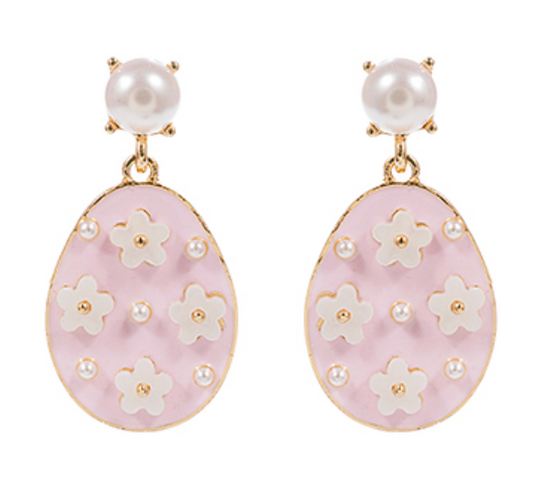 Flower Easter Egg Earrings