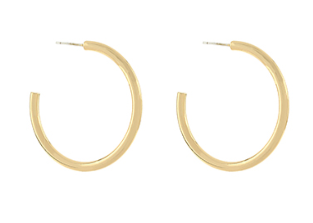 18k Gold Hoops