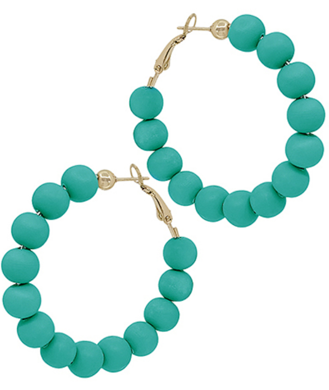 Colorful Clay Ball Hoops