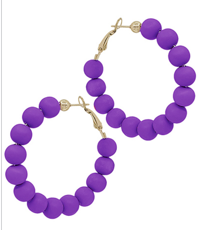 Colorful Clay Ball Hoops