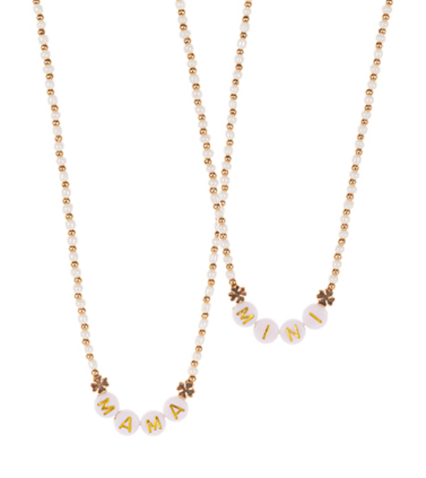 Pearl Mama & Mini Necklace Set