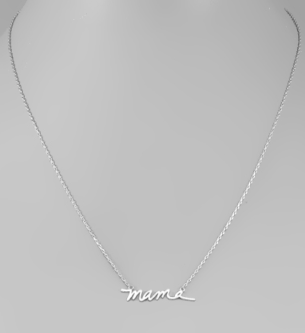 Brushed Mama Necklace