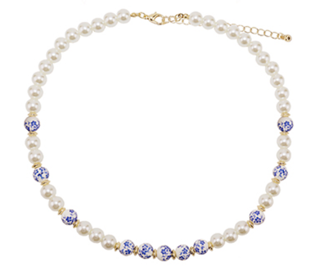 Pearl Chinoiserie Necklace