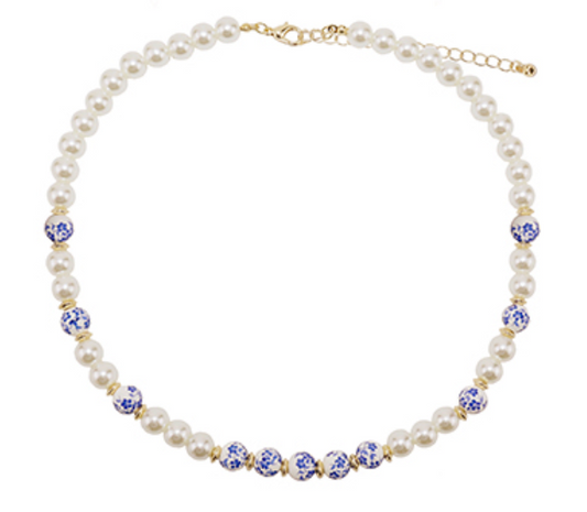 Pearl Chinoiserie Necklace