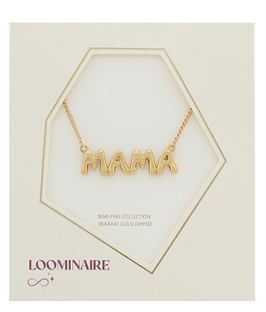 Large Gold Mama Necklace