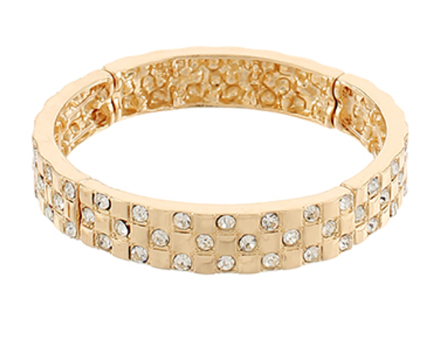 Gold Stone Station Bracelet