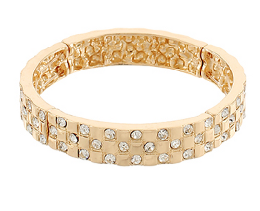 Gold Stone Station Bracelet