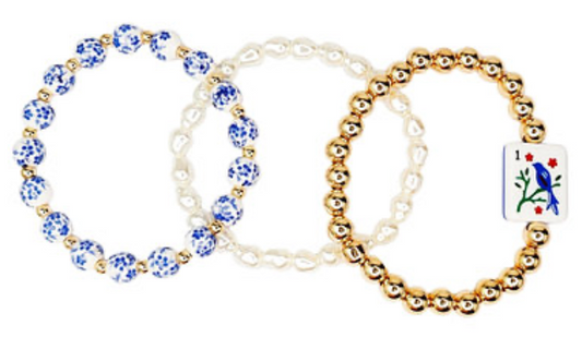 Mahjong Beaded Bracelet Set (3)