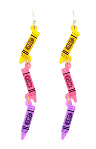 Crayon Drop Earrings