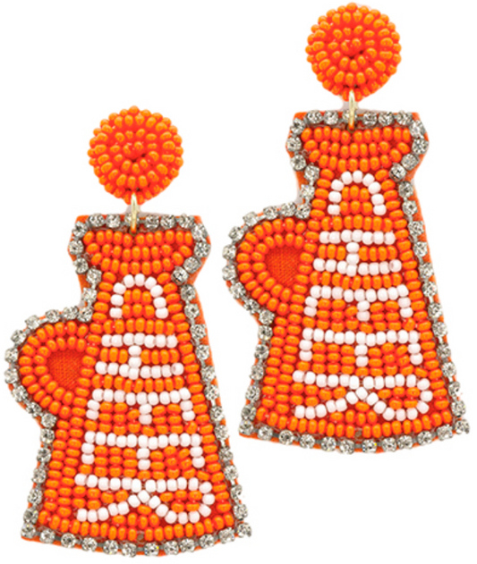 Cheer Megaphone Earrings
