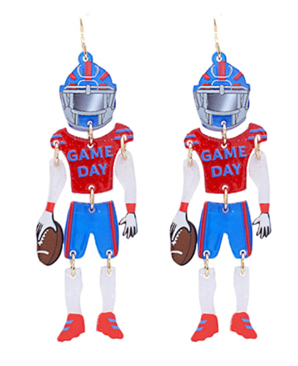 Football Player Earrings