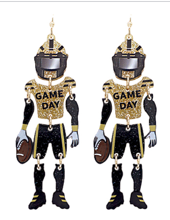 Football Player Earrings