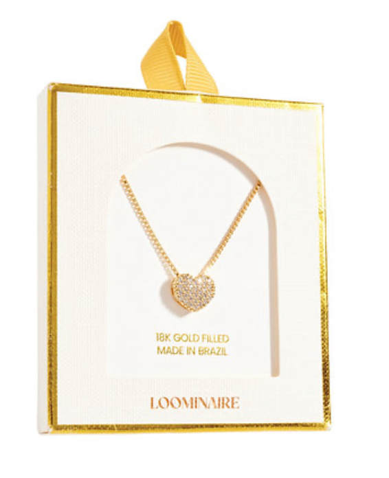 Pave Heart Necklace