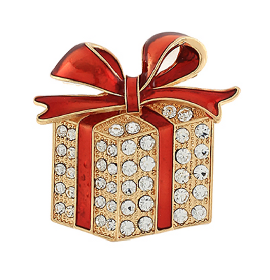 Christmas Present Brooch