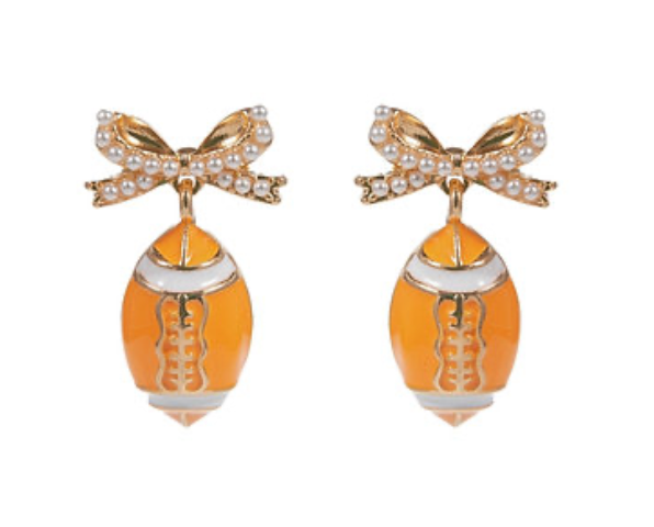 Football Bow Earrings