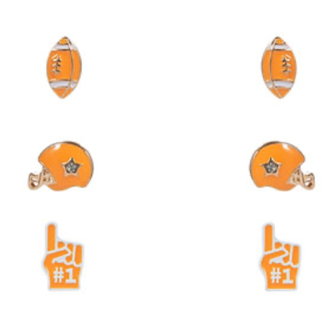 Football Earrings Set