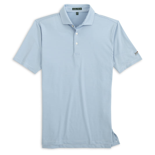 Hinton Dusty Blue Stripe Polo