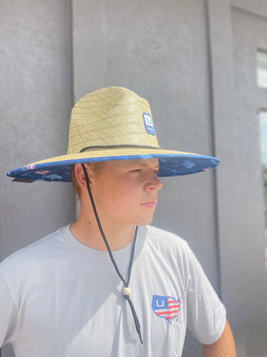 Fish & Flags Straw Hat