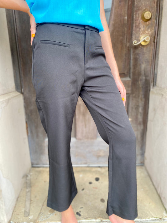 Black Trouser Flare Pants