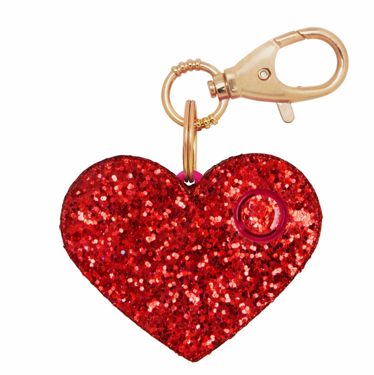 Glitter Heart Personal Alarm