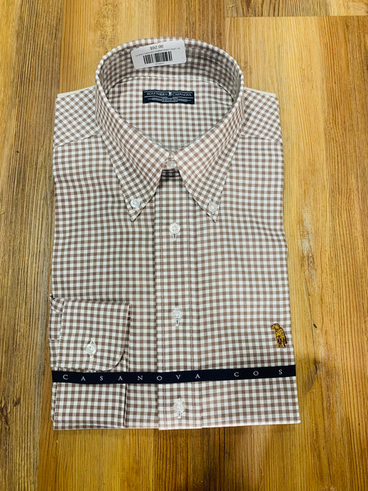 Southern Casanova Gingham Button Down