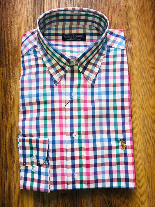 Bungalow Check Button Down