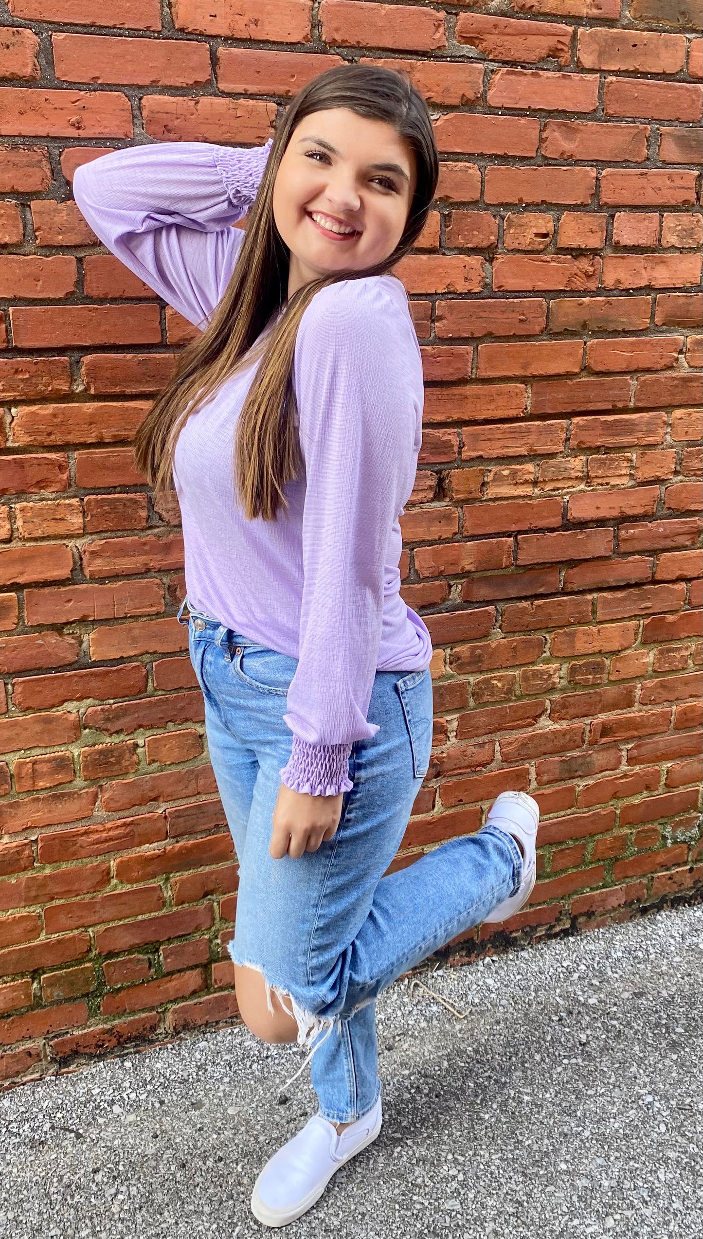 Solid Long Sleeve Top