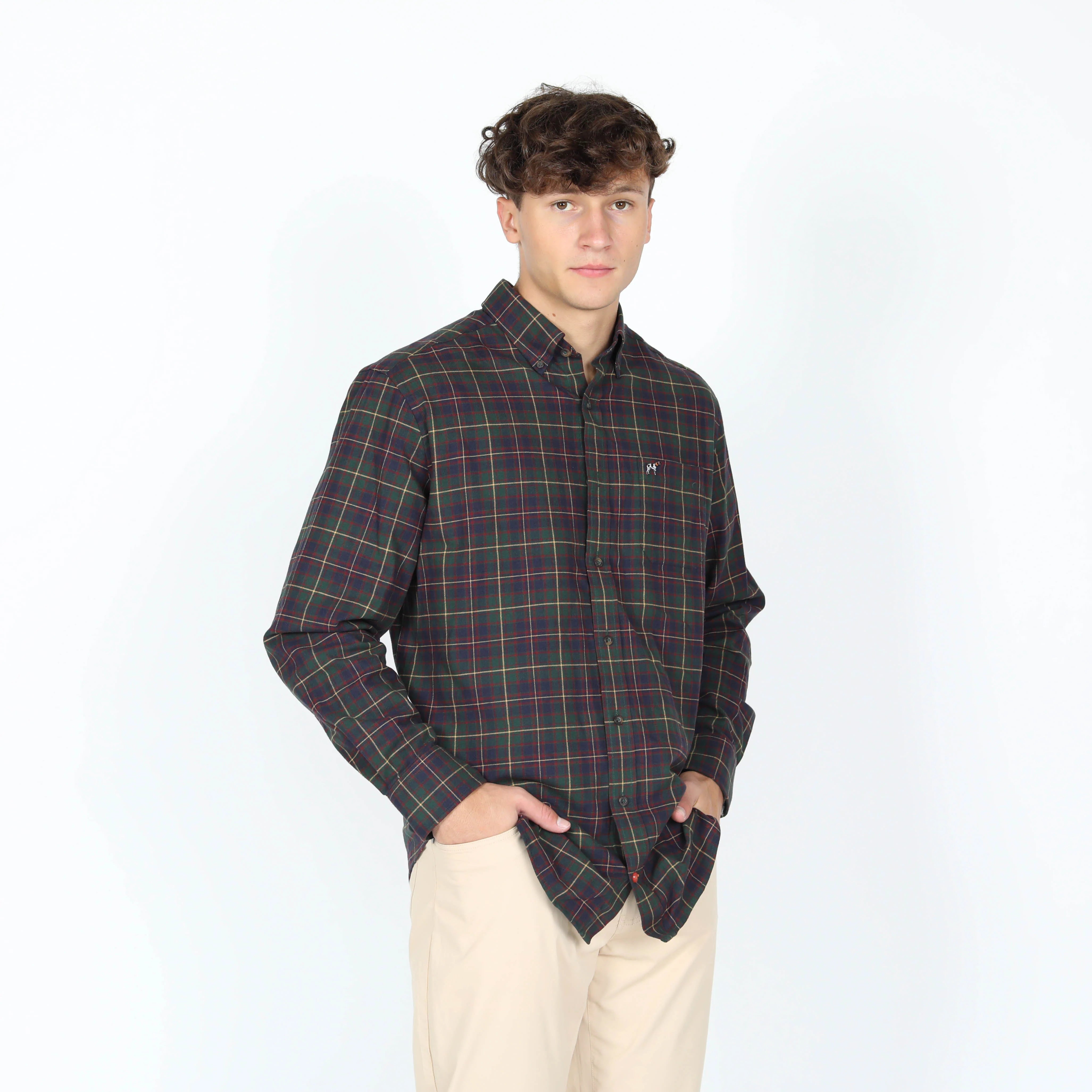 Hadley Brushed Cotton-Kingston Plaid Shirt