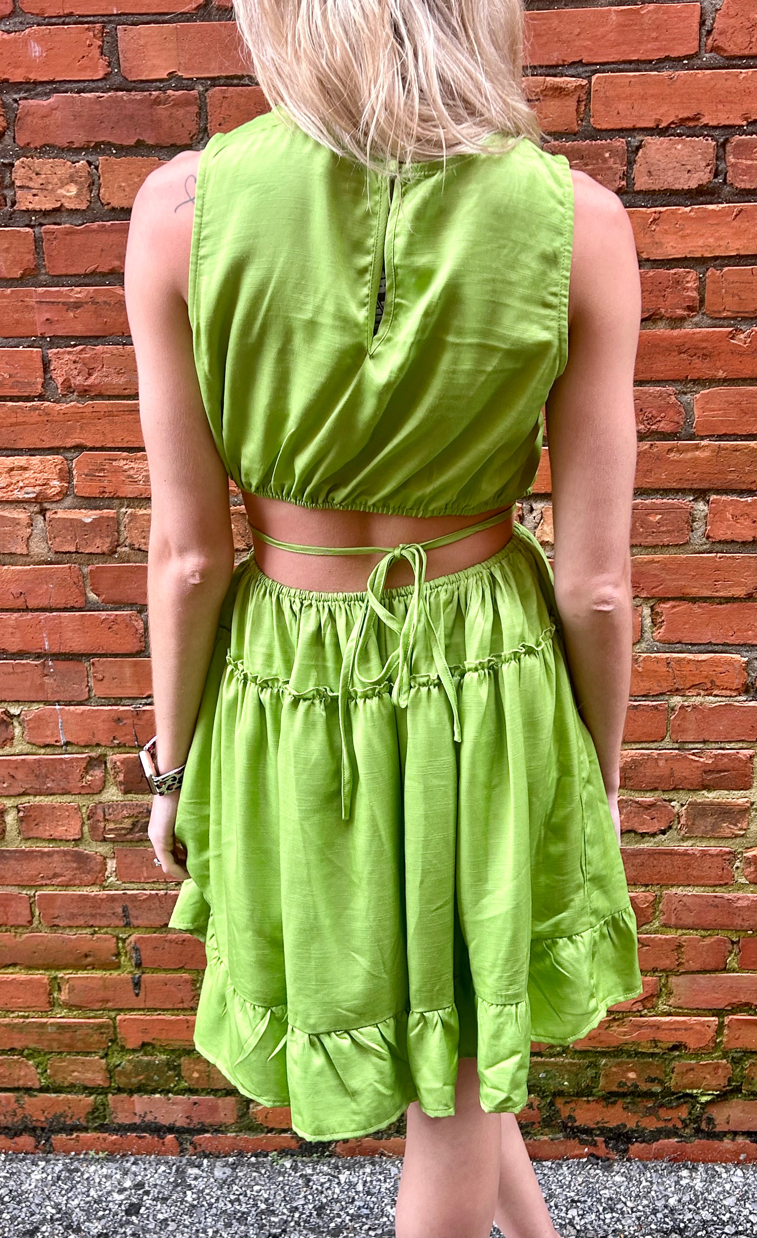 Apple Green Dress